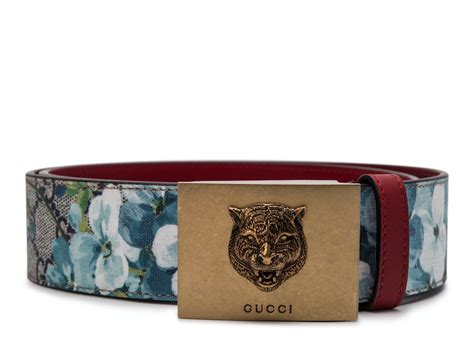 gucci belt blooms tiger plaque buckle blue multicolor|Gucci Blooms Tiger Plaque Belt Blue Multicolor .